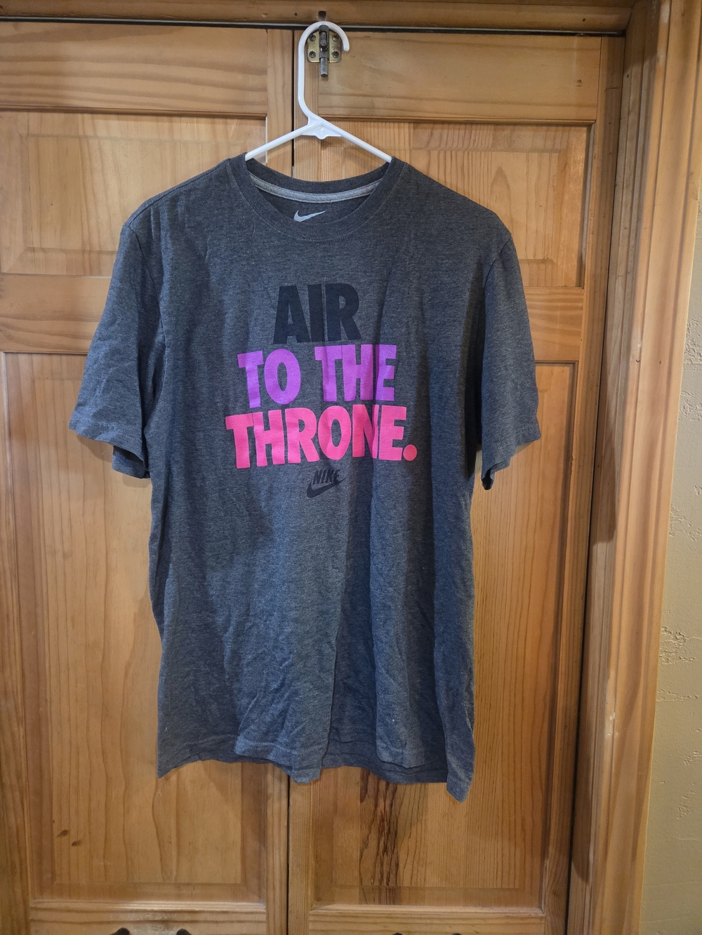Nike Gray 'Air To The Throne' Graphic Tee